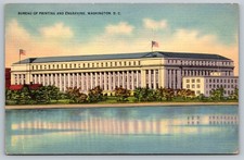 Vintage Washington D.C. Bureau of Printing & Engraving Postcard 1942