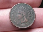 1869 Indian Head One Cent Penny- Fine/VF Details, Partial LIBERTY