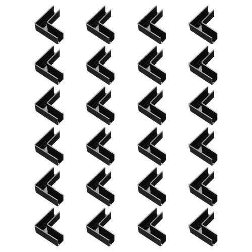 24 Stück Kunststoff Glas Verbinder, 10 mm dick L Form Glas zu Glas Klemme - Bild 1 von 6