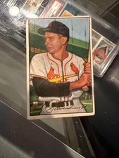 1952 BOWMAN #30 AL RED SCHOENDIENST  ST. LOUIS CARDINALS BASEBALL CARD VG/EX