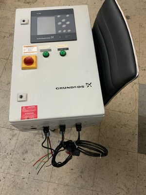 #ad Grundfos duplex variable speed booster system electrical box with pressure switc $1100.00