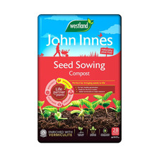 Westland John Innes Seed Sowing Compost 28L Peat Free for Seeds Vermiculite 0.45 per litre