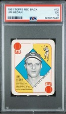 1951 Topps - Red Backs Jim Hegan #12