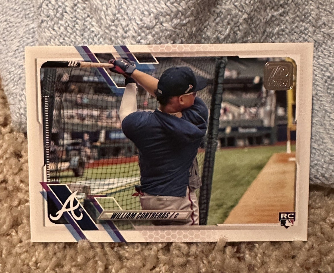 2021 Topps Series 2 William Contreras Rookie Image Variation SP #390 Braves 