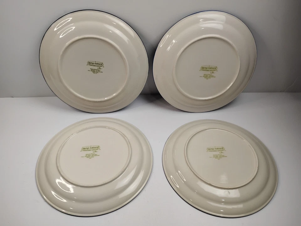 Juego de 6 platos de cena Temptations Old World azules de 10,5 pulgadas Foto 2 de 4