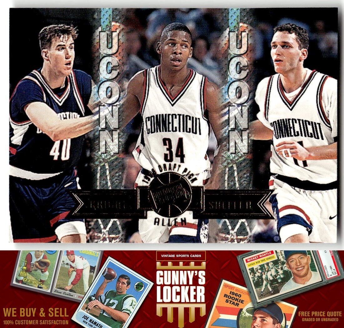 1996 Press Pass Swisssh Ray Allen / Travis Knight / Doron Sheffer 39