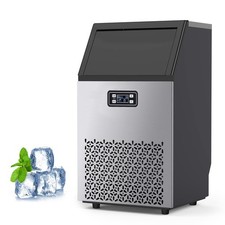 Commercial Ice Making Machine, 100LBS/24H Wit...