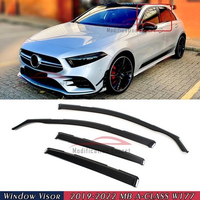 For 2019-2022 Benz A-Class W177 In-Channel Rain Guards Window Visors Deflector