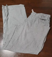 Uncommon Threads Chef Pants Kitchen Drawstring Size XL