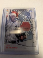 2021  LUIS SEVERINO TOPPS Holiday Holiday Relics! PLAYER WORN - /10 !!!