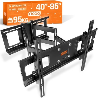 RICOO TV Wandhalterung Schwenkbar Neigbar 50 55 65 75 85 Zoll Fernseher max 95Kg