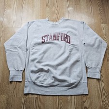 Vintage Stanford University Sweatshirt Mens Large Sweater MV Sport Pro Cut