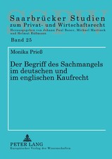 Monika Prieß | Der Begriff des Sachmangels i...