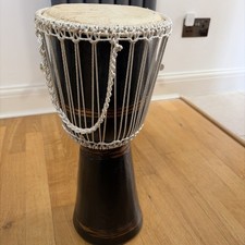 Djembe Drum Traditional African Music Instrument vintage wood