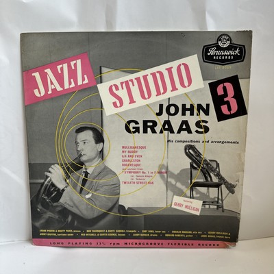 John Graas Jazz Studio 3 Original Brunswick LAT 8069 Vinyl Record, EXC