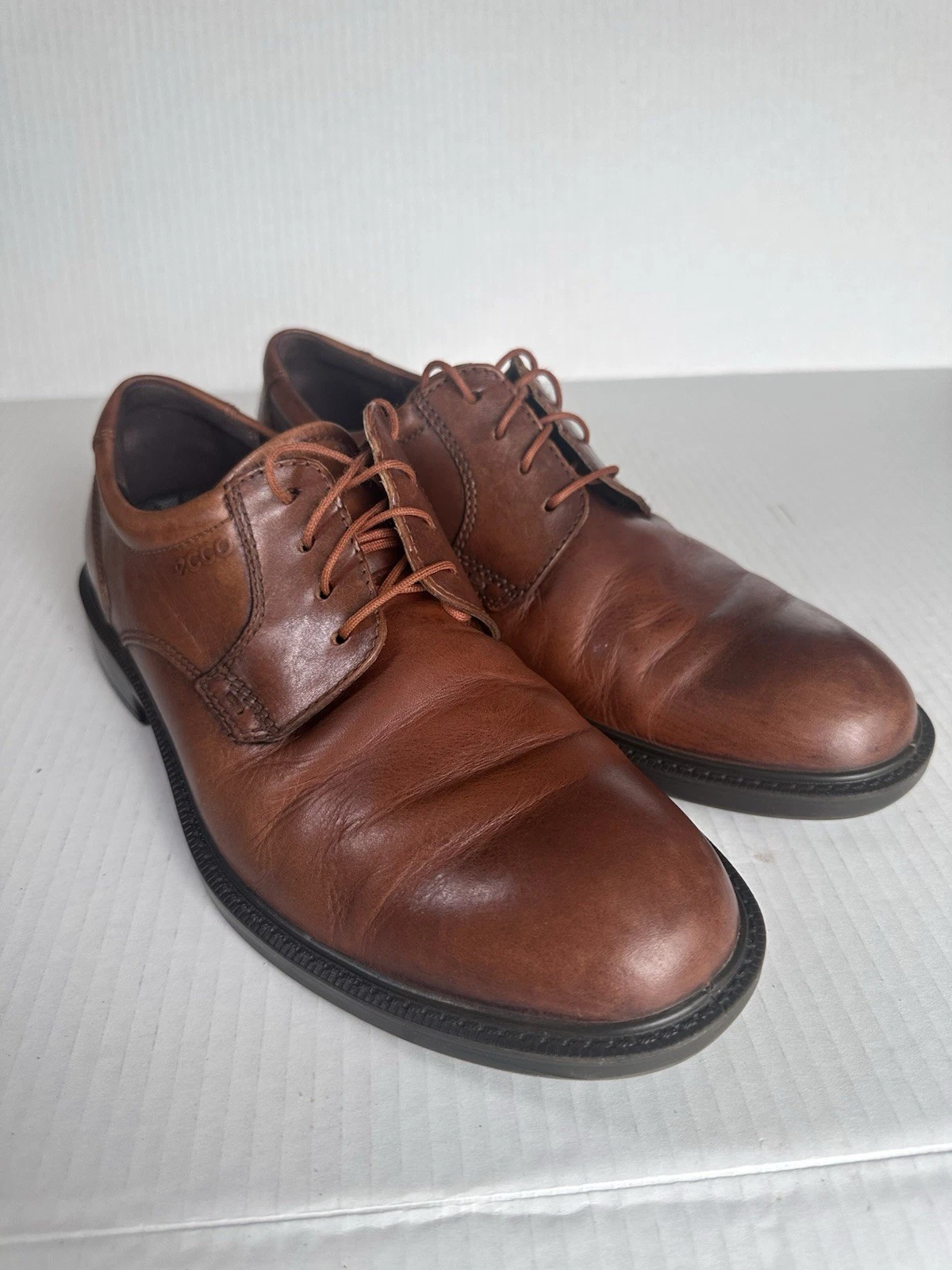 Scarpe casual ECCO da uomo in pelle marrone taglia EU 42 US 8 5