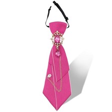 Bow Ties for Women with Rhinestone, Pre-tied Womens Bow Tie Big Hot Pink