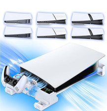 Cooling Stand Turbo Fan Fast Charge for PS5 Disc/Digital/Slim/Pro White/Black