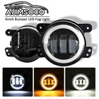 For 2005 - 2006 2007 Dodge Magnum Pair 4" inch Round Bumper LED Fog Lights