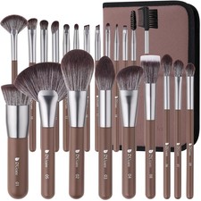 Synthetic Kabuki Face Eye Makeup Brushes With Storage Bag Cosmetic Tool Kit