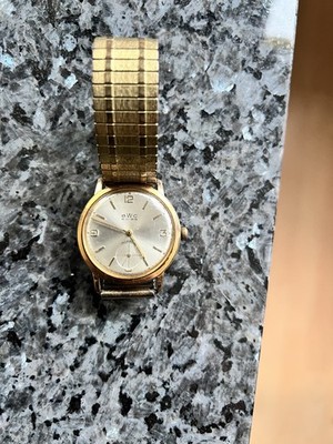 BWC Swiss Incabloc Armbanduhr funktioniert