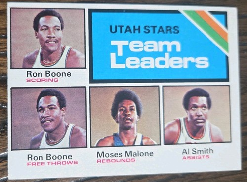 1975-76 Topps - Team Leaders Moses Malone, Ron Boone, Al Smith #286 (RC)