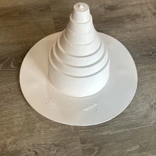 TPO Universal Pipe Boot Roof Flashing  1"-8" Pipes WHITE COLOR - with Clamp