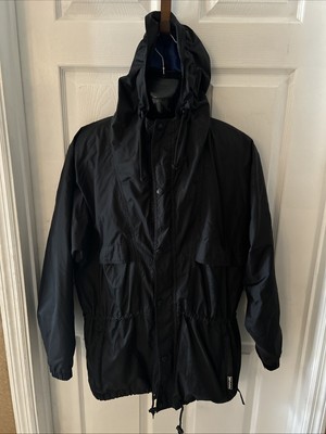 Helly Hanson Jacket Mens SMALL Black Weatherproof Breathable Packable Raincoat
