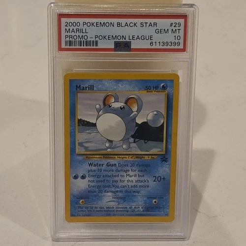 Pokémon TCG Marill Wotc Promo 29/53 Regular Promo 50 HP PSA 10 EN