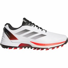 Adizero ZG Golf Shoes White/Black/Red Uk Size 9 Brand New In Box Fast Delivery