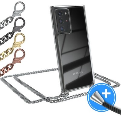 EAZY CASE für Samsung Galaxy Note 20 Ultra / 5G Hülle Handykette Set transparent