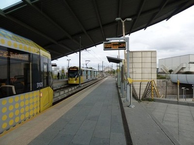 Foto 6x4 Bombardier Straßenbahnen am Central Park Collyhurst AS Straßenbahn 3105 depa c2016