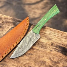 10" Raindrop Damascus Steel Hunting knife for Camping B 286...