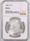 1885-O $1 Morgan Silver Dollar MS64 NGC 8676172-015