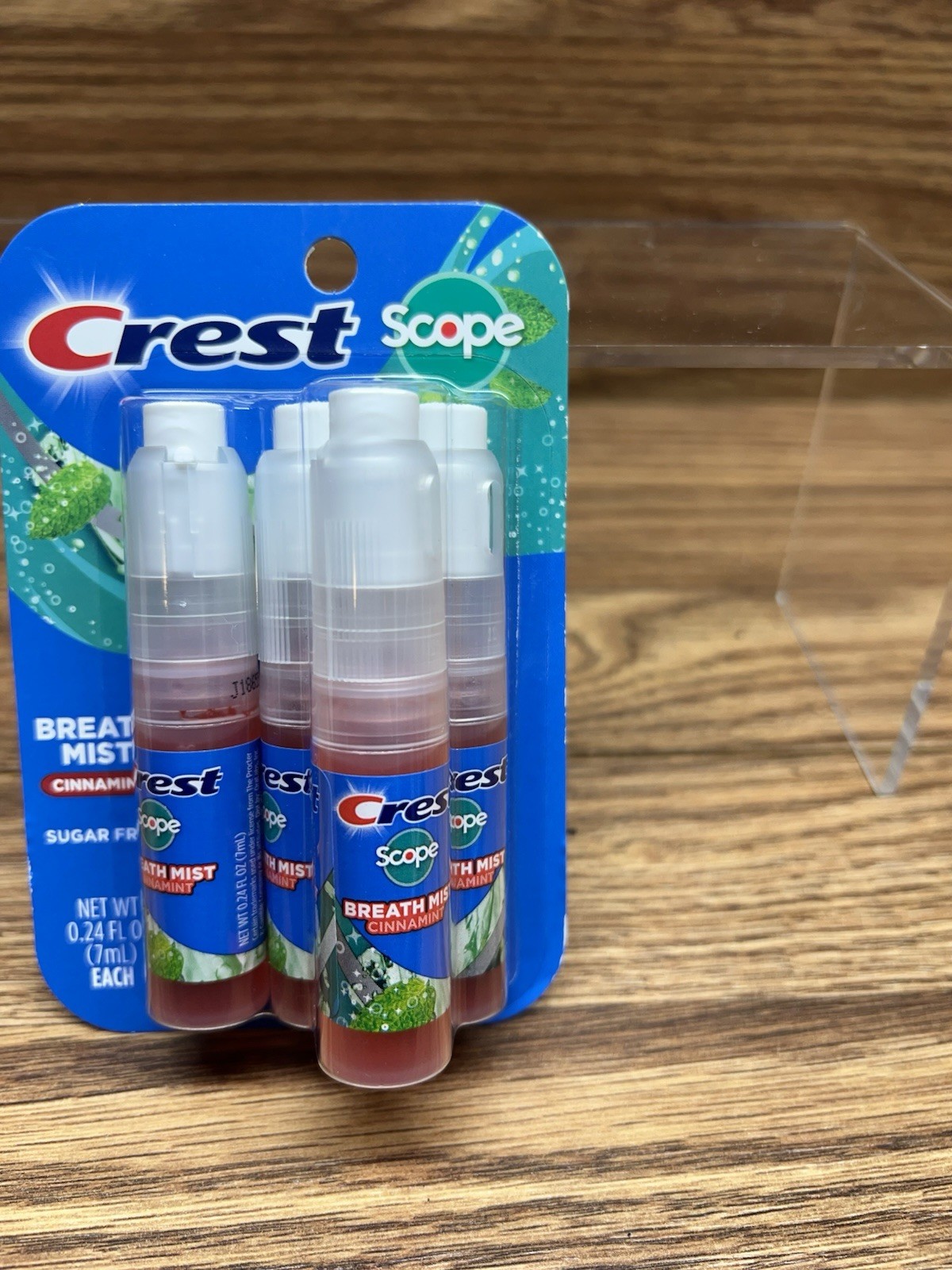 Crest Scope Cinnamint Breath Mist Spray 0.24 fl oz, 4 Pack