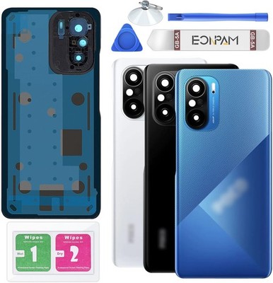 Back Cover Glass for Poco F3 Rear Housing Replacement with Camera Lens Repair