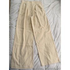 Sezane Lou Lou in Ecru Cream High Waisted Dress Pants Sz Fr 36 US 4