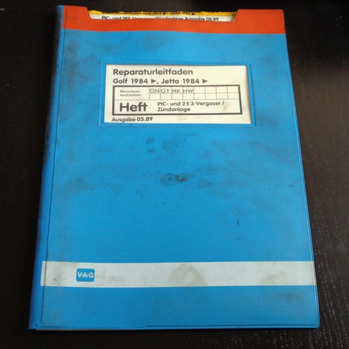 Manuel VW Golf II / 2 Pic- Et 2 E 3- Carburateur / Dispositif D'Allumage Ab 1984