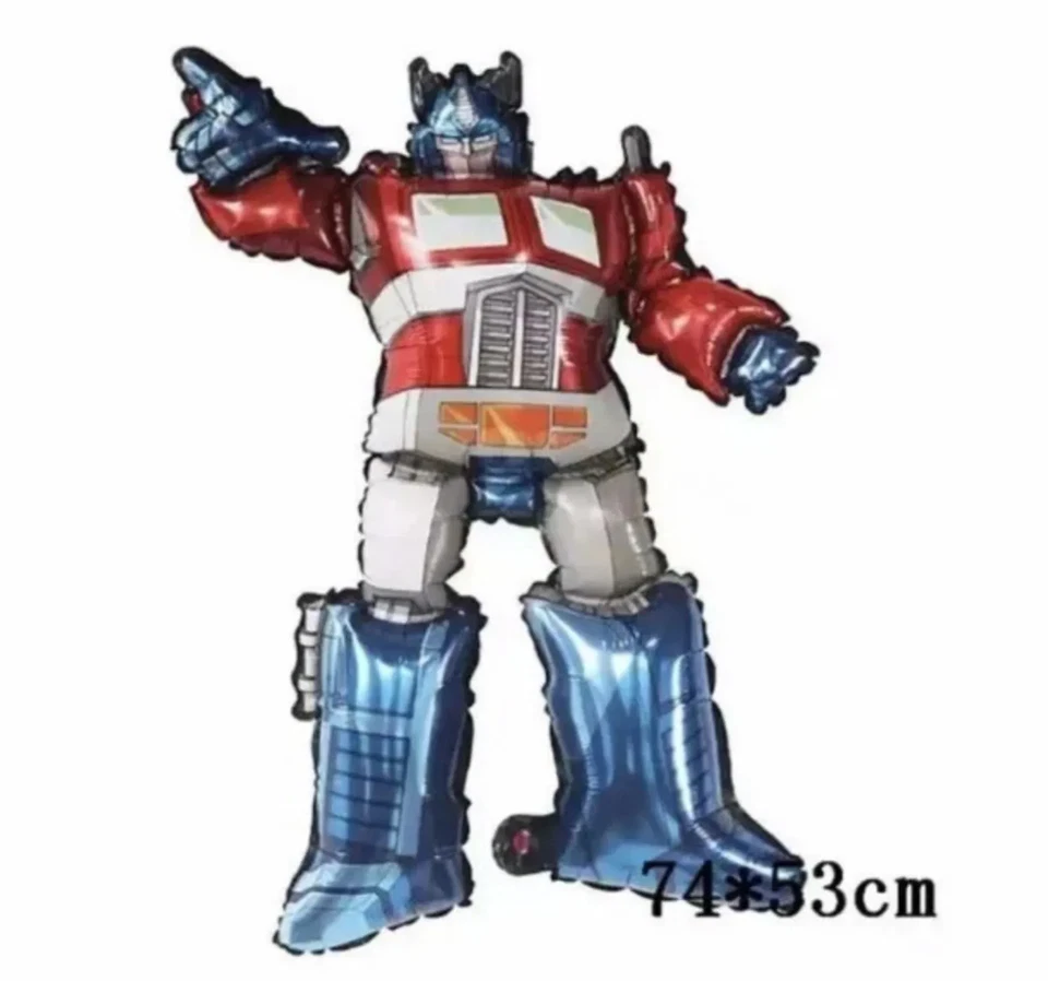 TRANSFORMERS 5 peças balão de papel alumínio decoração festa de aniversário infantil presente menino EUA - Imagem 4 de 4