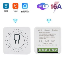 Sans fil DIY Commutateur de lumière WiFi Intelligent Mini Module de commutation de relais pour Alexa Google