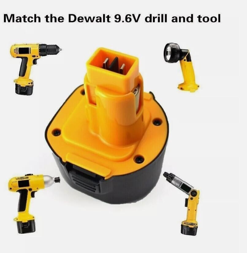 AKKU für Dewalt 9,6V 2000mAh Ni-Mh für DC011 DC750KA DC855KA DW050 AKKU für Dewalt 9,6V 2000mAh Ni-Mh für DC011 DC750KA DC855KA DW050
