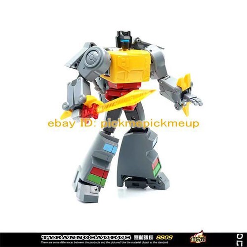 KNIGHT 8809 Grimlock Dinobots IDW G1 5in Yellow Robot Action Figure Kids Boy Toy - Picture 4 of 14