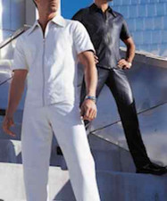 NEW Short Sleeve Leather Shirt - Mens Black