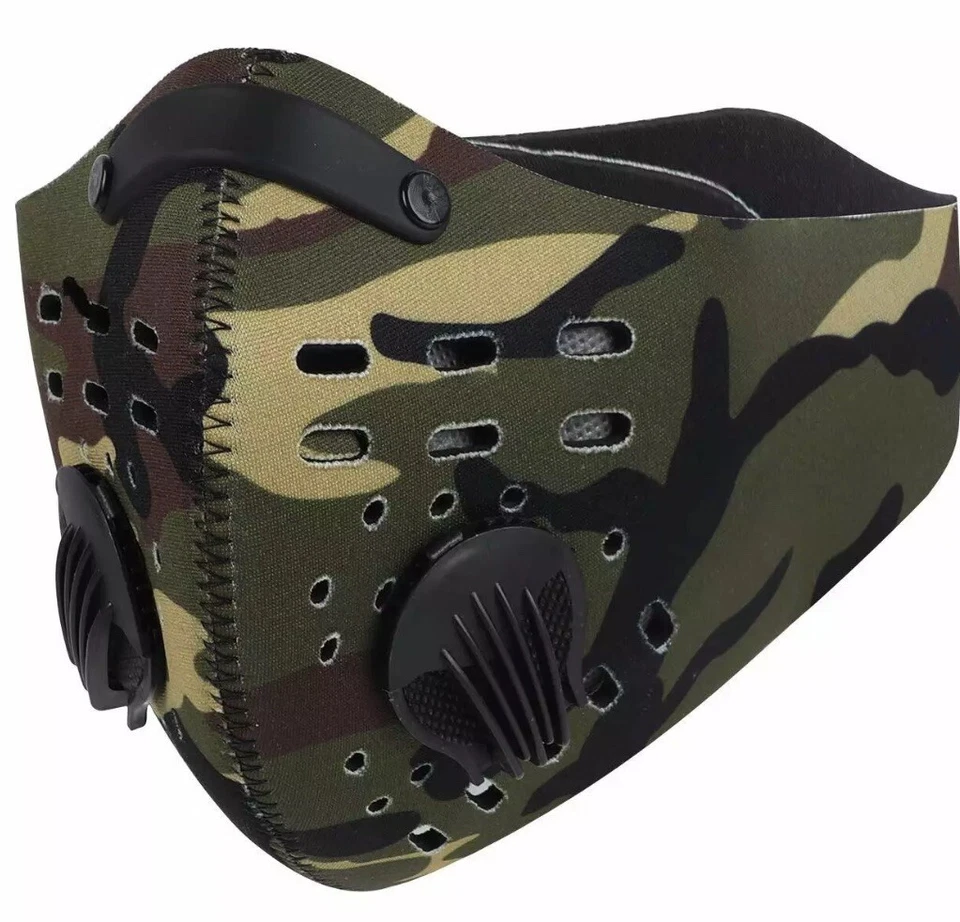 2PC Sports Anti-Pollution Breathable,Cycling Face Protection + Filter Camouflage - Image 2 of 4