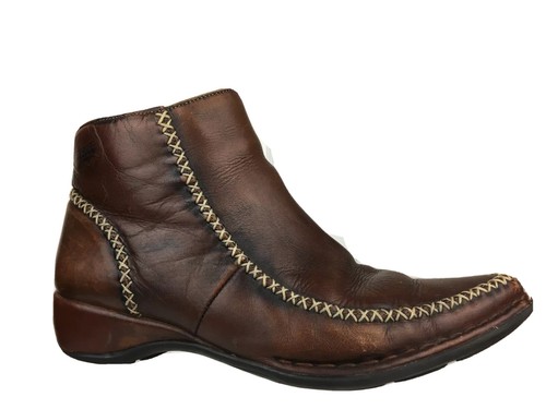 Pikolinos Ankle Boots Booties Cowboy Leather Side Zip Wedge Women's Sz  5.5-6 GUC | eBay