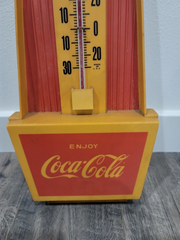 Lot of (2) Original Coke Coca Cola Plastic Thermometers eBay