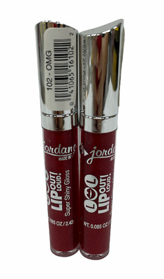 Jordana LOL Lip Out Loud Super Shiny Gloss (0.085oz/2.43g) LOT OF 2; YOU PICK