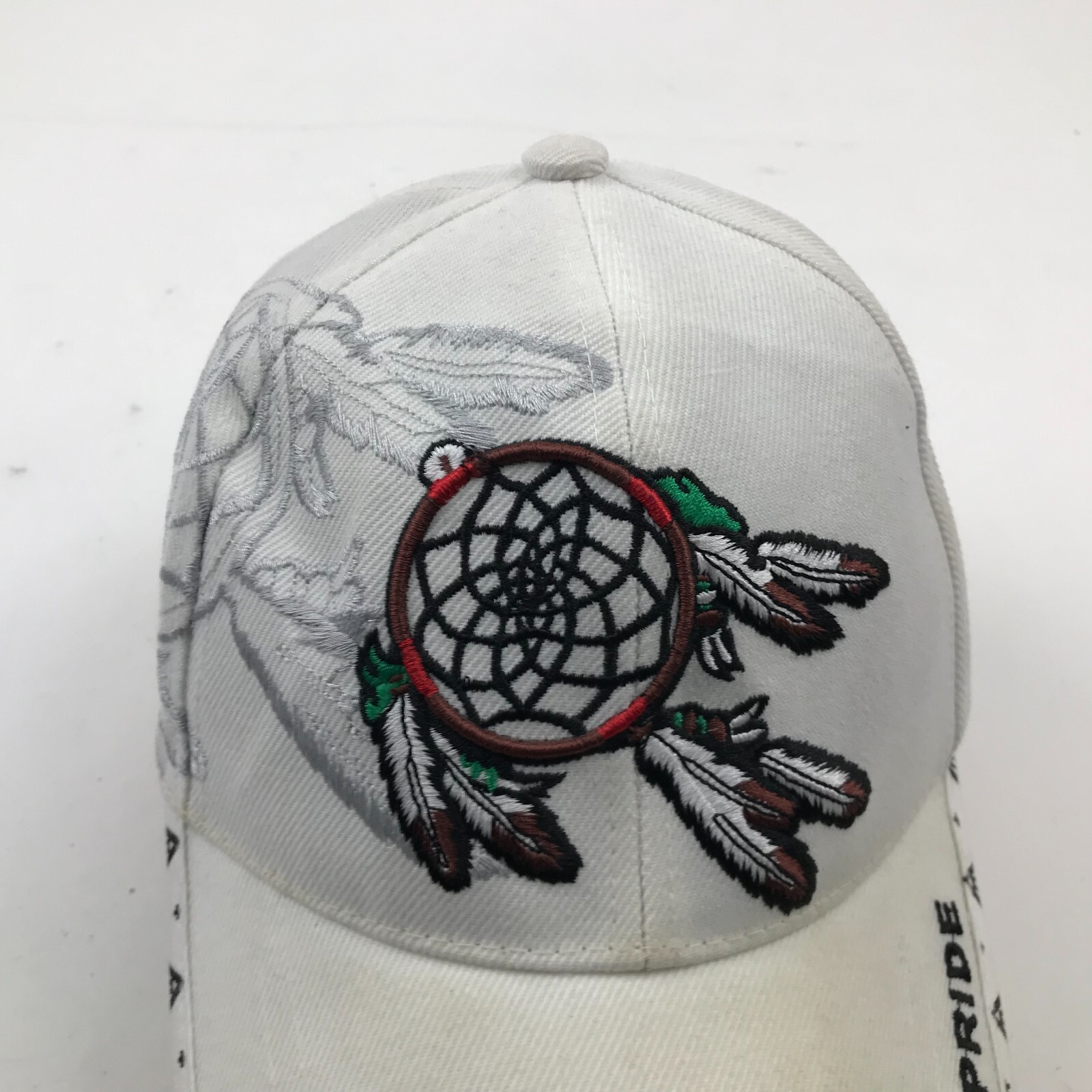 Native Pride Hat Cap Strapback White Black Adjust… - image 4