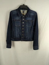 JAG jean jacket Denium Button Down Long Sleeve Blue Women's Size medium 