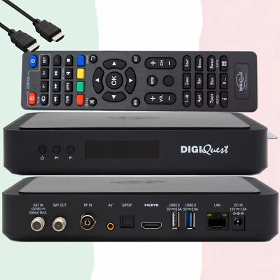 ►Carte TiVuSat 4K UHD + Récepteur Combo DIGIQuest Q80 4K H.265 S2+T2 - TiVuSat - Photo 1/4
